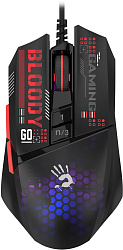 Мышь A4Tech Bloody W60 Max Mini черный/рисунок оптическая 12000dpi USB 9but