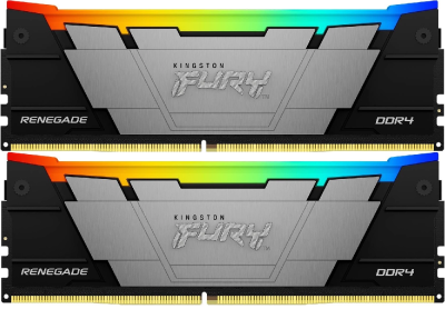Память DDR4 2x8GB 4600МГц Kingston KF446C19RB2AK2/16 Fury Renegade RGB RTL Gaming PC4-36800 CL19 DIMM 288-pin 1.5В kit single rank с радиатором Ret