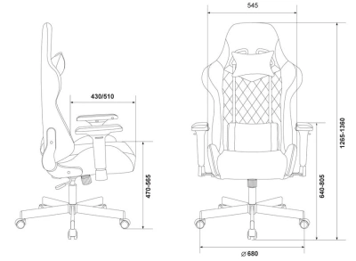 Кресло игровое Zombie VIKING 7 KNIGHT Fabric коричневый/бежевый ткань/эко.кожа с подголов. крестов. металл