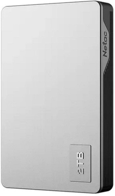 Жесткий диск Netac USB 3.0 2Tb NT05K338N-002T-30SL K338 2.5" серебристый