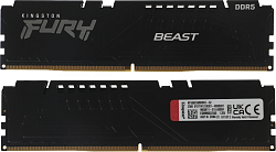 Память DDR5 2x16GB 5600MHz Kingston KF556C36BBEK2-32 Fury Beast Expo RTL Gaming PC5-44800 CL36 DIMM 288-pin 1.25В kit single rank с радиатором Ret