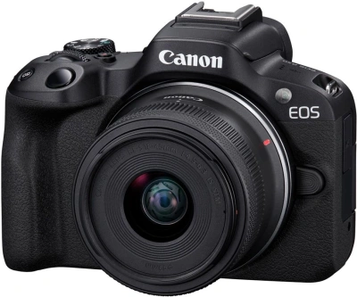 Фотоаппарат Canon EOS R50 черный 24.2Mpix 2.95" 4K WiFi RF-S 18-45mm IS STM LP-E6NH