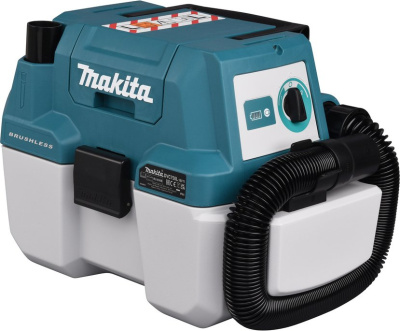 Строительный пылесос Makita DVC750LZ (уборка: сухая/влажная) синий