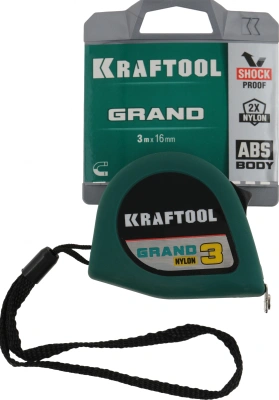 Рулетка Kraftool Grand дл.полотна 3м (34022-03-16)