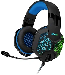 Наушники с микрофоном Sven AP-U980MV черный/синий 2.2м мониторные оголовье (SV-015633)
