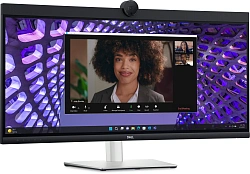 Монитор Dell 34.14" P3424WEB черный IPS LED 21:9 HDMI M/M Cam матовая HAS Piv 1000:1 300cd 178гр/178гр 3440x1440 60Hz DP WQ USB 10.83кг