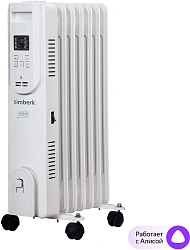 Радиатор масляный Timberk Home Intellect T-OR1507-F10E-WF 1500Вт белый