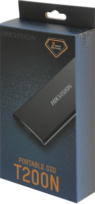Накопитель SSD Hikvision USB-C 1Tb HS-ESSD-T200N 1024G HS-ESSD-T200N 1024G Hiksemi 1.8" черный
