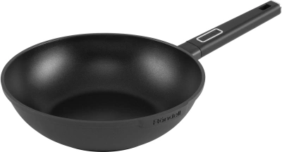 Сковорода ВОК (WOK) Rondell Craft RDA-1893 круглая 28см покрытие: TriTitan ручка несъемная (с крышкой) черный