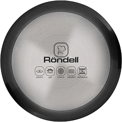 Кофеварка гейзерн. Rondell Stripes RDA-1639 0.45л алюминий темно-серый