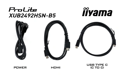 Монитор Iiyama 23.8" ProLite XUB2492HSN-B5 черный IPS LED 16:9 HDMI M/M матовая HAS Piv 250cd 178гр/178гр 1920x1080 75Hz DP FHD USB 5.6кг