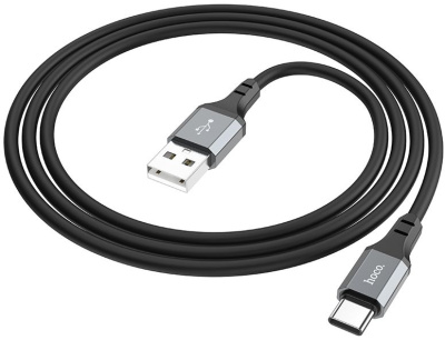 Кабель Hoco X86 X86 TYPE-C USB (m)-USB Type-C (m) 1м черный коробка