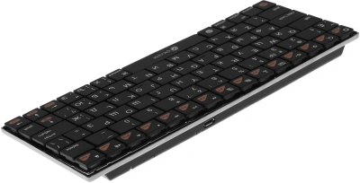 Клавиатура Оклик 840S черный USB беспроводная BT slim (754787)
