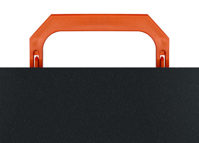 Портфель Бюрократ Black Opal BLPP01OR 1 отдел. A4 пластик 0.7мм черный/оранжевый