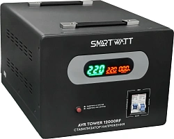 Стабилизатор напряжения Smartwatt AVR Tower 12000RF 12000ВА черный