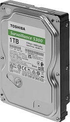 Жесткий диск Toshiba SATA-III 1Tb HDWV110UZSVA Surveillance S300 (5700rpm) 64Mb 3.5"
