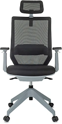 Кресло руководителя Бюрократ MC-G611NL-H черный Elastic-102 с подголов. крестов.4-луч. пластик пластик серый