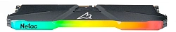 Память DDR4 2x8GB 2666MHz Netac NTSRD4P26DP-16E Shadow RGB RTL Gaming PC4-21300 CL19 DIMM 288-pin 1.35В kit Intel с радиатором Ret