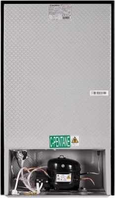 Холодильник Maunfeld MFF83RB 1-нокамерн. черный