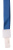 Шнур для пропуска Deli 8352blue 45х1см нейлон синий (упак.:12шт) пластиковый пакет