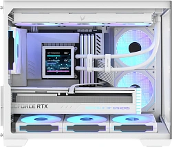 Корпус Formula Crystal Z4M Plus белый без БП mATX 2x120mm 1xUSB2.0 1xUSB3.0 audio bott PSU