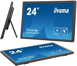 Монитор Iiyama 23.8" ProLite T2455MSC-B1 черный IPS LED 16:9 HDMI M/M глянцевая 1000:1 400cd 178гр/178гр 1920x1080 60Hz DP FHD USB Touch 4.4кг
