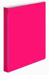 Папка с 30 прозр.вклад. Бюрократ Double Neon DNE07V30PINK A4 пластик 0.7мм розовый