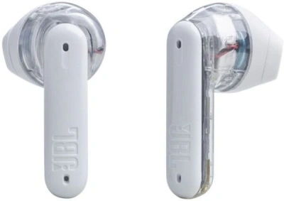 Гарнитура внутриканальные JBL Tune Flex Ghost белый беспроводные bluetooth в ушной раковине (JBLTFLEXGWHTCN)