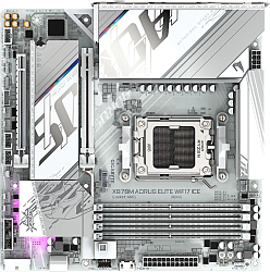 Материнская плата Gigabyte X870M AORUS ELITE WIFI7 ICE Socket AM5 AMD X870 4xDDR5 mATX AC`97 8ch(7.1) 2.5Gg RAID+HDMI