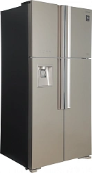 Холодильник Hitachi R-W660PUC7X GC 2-хкамерн. шампань глянц. инвертер