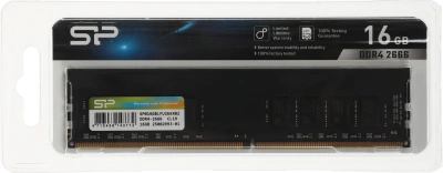 Память DDR4 16GB 2666MHz Silicon Power SP016GBLFU266X02 RTL PC4-21300 CL19 DIMM 288-pin 1.2В single rank Ret