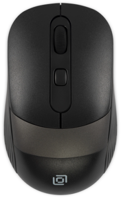 Мышь Оклик 310MW черный/серый оптическая 3200dpi беспров. USB для ноутбука 4but (1869088)