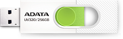 Флеш Диск A-Data 256GB UV320 AUV320-256G-RWHGN USB3.2 белый/зеленый