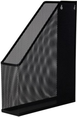 Лоток вертикальный Deli E9186 для бумаг 250х73х316мм черный металл сетка