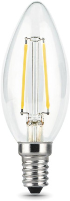 Лампа филам. Gauss 9Вт цок.:E14 свеча 220B 4100K св.свеч.бел.нейт. C37 (упак.:10шт) (103801209)