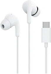 Гарнитура внутриканальные Xiaomi Type-C Earphones 1.25м белый проводные крепление за ухом (BHR8931GL)