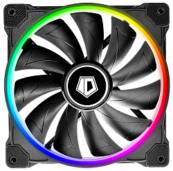 Вентилятор для корпуса ID-Cooling ZF-14025 ARGB 140х140x25 черный 4-pin 37дБ (ZF-14025-ARGB) Ret