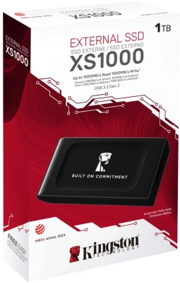Накопитель SSD Kingston USB3.2 Gen2 1TB SXS1000/1000GA XS1000 черный