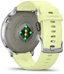 Смарт-часы Garmin Venu 4 1.4" AMOLED корп.серебристый рем.желтый (010-03014-02)
