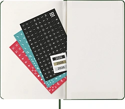Ежедневник Moleskine CLASSIC Large 130х210мм 400стр. зеленый