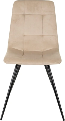 Стул для дома Бюрократ CH-K1 бежевый Holland 06 металл черный на ножках (CH-K1_1/HL07)