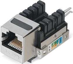 Модуль Cabeus KJ-RJ45-CAT.5E-SH-90 информ. KeystoneRJ45 кат.5E бронз.