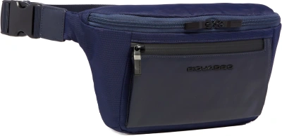 Сумка на пояс Piquadro Orion CA2174S136/BLU синий ткань/натур.кожа