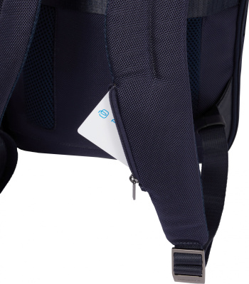Рюкзак Piquadro Brief2 CA6384BR2/BLU синий нейлон/натур.кожа