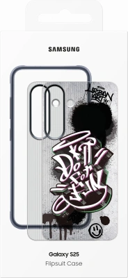 Чехол (клип-кейс) Samsung для Samsung Galaxy S25 Rugged Flipsuit Case S25 черный/прозрачный (EF-JS931CBEGRU)