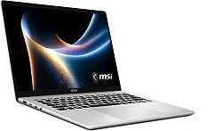 Ноутбук MSI Modern 14S AI+ G3MG-010XRU Core Ultra 7 355 16Gb SSD512Gb Intel Graphics 14" OLED FHD+ (1920x1200) без ОС silver WiFi BT Cam (9S7-14U212-010)