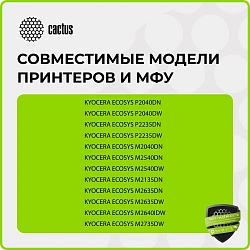 Печка в сборе Cactus CS-FU-KYO-P2040 (302RV93054/302RV93055/FK-1150) (новая) для Kyocera Ecosys P2040dn/P2040dw/P2235dn/P2235dw/M2040dn/M2135dn/M2540dn/M2540dw/2635dn/M2635dw/2640idw/M2735dw