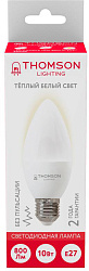 Лампа светодиодная Thomson TH-B2023 10Вт цок.:E27 свеча 220B св.свеч.бел.теп. Candle (упак.:1шт)