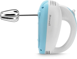 Миксер ручной Maxwell MW-1360 300Вт белый/голубой