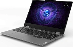 Ноутбук Lenovo LOQ 15IRX9 Core i5 13450HX 16Gb SSD512Gb NVIDIA GeForce RTX 3050 6Gb 15.6" IPS FHD (1920x1080) без ОС grey WiFi BT Cam (83DV0073PS)
